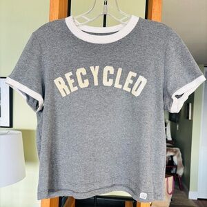 Re-Spun by  Marine Layer Recycled Tee in Grey Size Small
